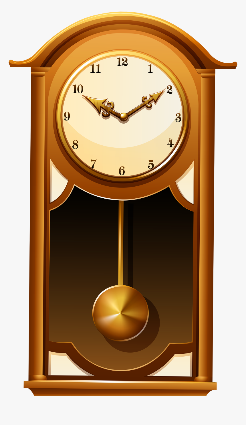 Antique Wall Clock Png Clip Art - Diferentes Clases De Objetos, Transparent Png, Free Download