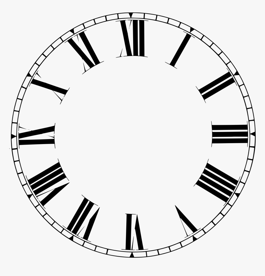 Clock Roman Numerals Clipart Png - Palace Of The Parliament, Transparent Png, Free Download