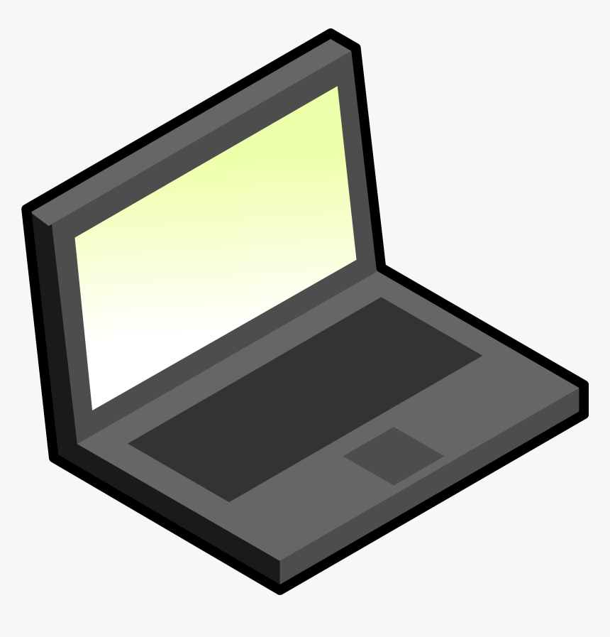 Clipart Simple Laptop - Simple Laptop Clip Art, HD Png Download, Free Download