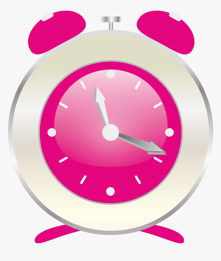 Alarm Clipart Pink - Vector, HD Png Download, Free Download
