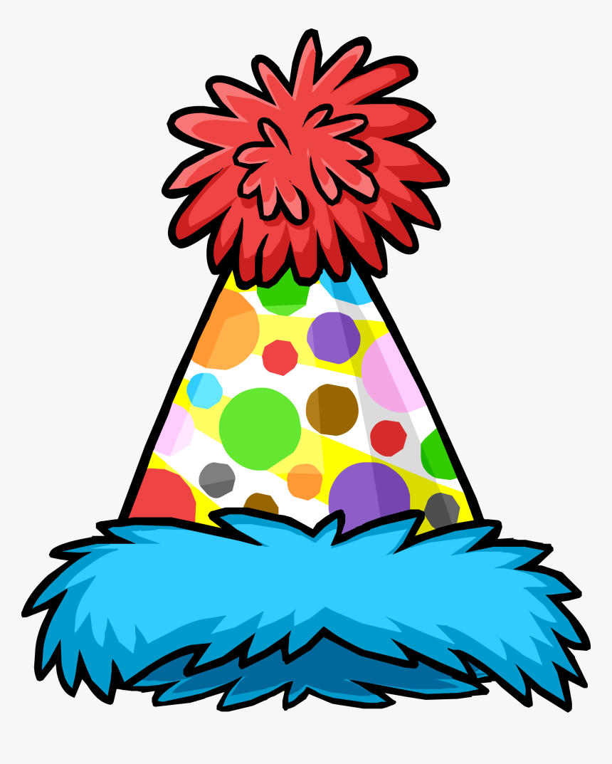 Club Penguin Party Hat Clip Art - Birthday Hat Clipart Transparent Background, HD Png Download, Free Download