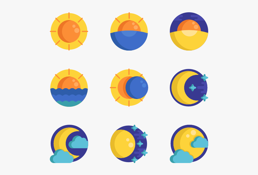 Weather - Sun And Moon Icon, HD Png Download, Free Download