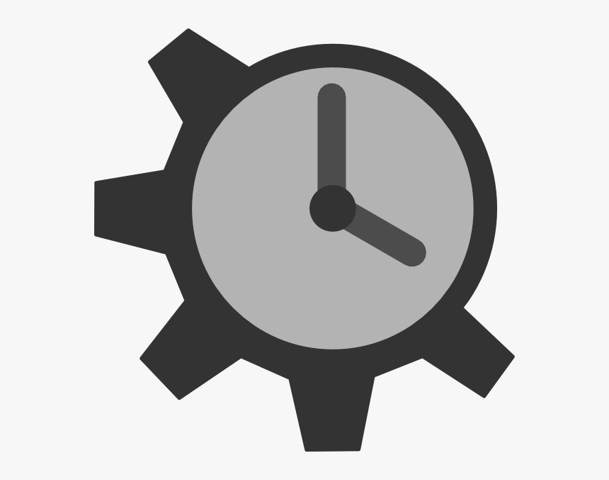 Gear Clock Svg Clip Arts, HD Png Download, Free Download