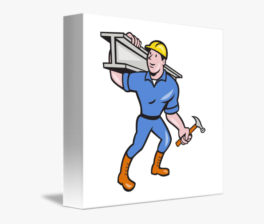 Clip Art Construction Cartoon - Construction Steel Cartoon, HD Png Download, Free Download