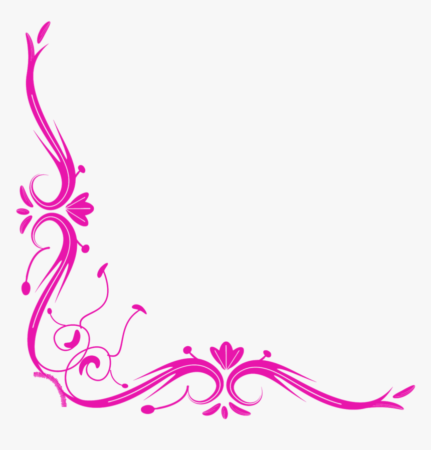 Design Side Border Png, Transparent Png - Pink Border Design Png, Png Download, Free Download