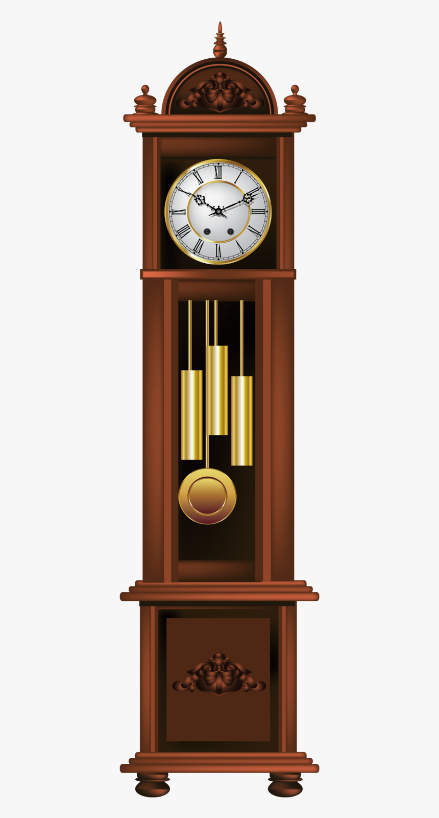 Antique Grandfather Clock Png Clip Art - Grandfather Clock Clipart Png, Transparent Png, Free Download