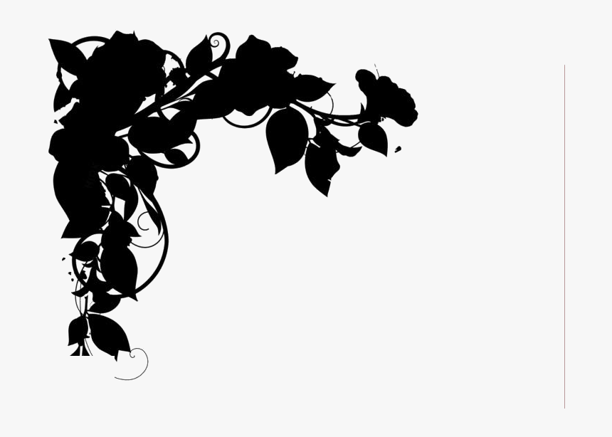 Transparent Flower Corner Border Design Logo - Illustration, HD Png Download, Free Download