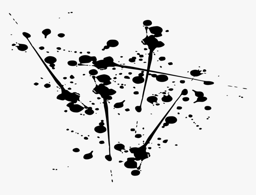 Black Abstract Png - Splatter Paint Clip Art, Transparent Png, Free Download