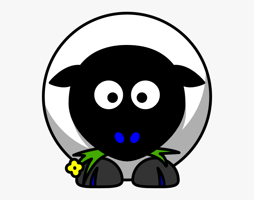 Sheep Black Face Blue Toes Svg Clip Arts, HD Png Download, Free Download