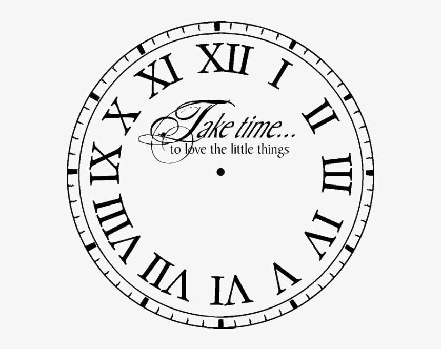 Clock - Roman Numeral Clock Face Png, Transparent Png, Free Download