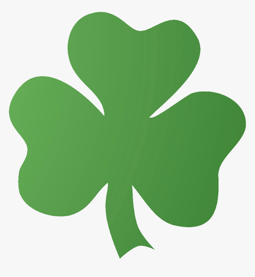 Green Irish Shamrock On White Background, HD Png Download, Free Download