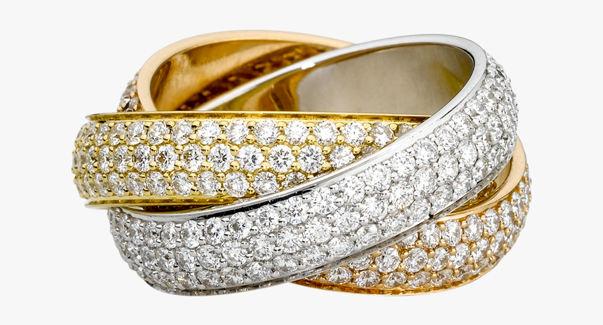 Gold Ring Wedding Png Image - Cartier Trinity Ring Copy, Transparent Png, Free Download