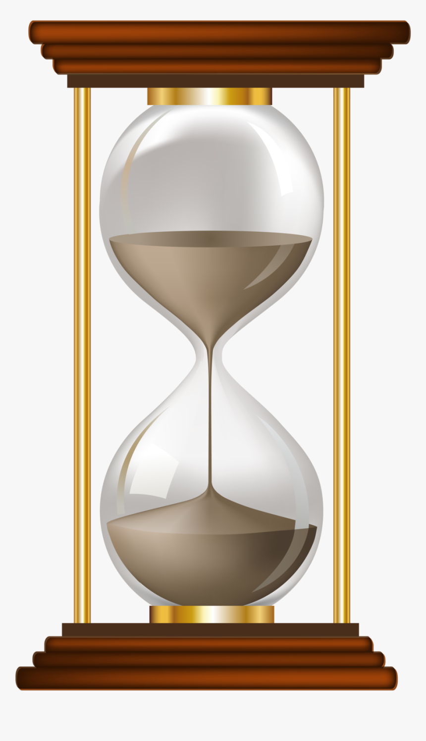 Sand Clock Png Clip Art - Different Types Of Clocks And Watches, Transparent Png, Free Download