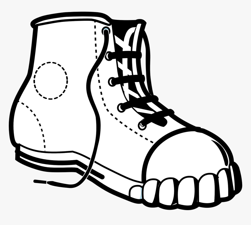 Shoe Black And White Clip Art, HD Png Download, Free Download