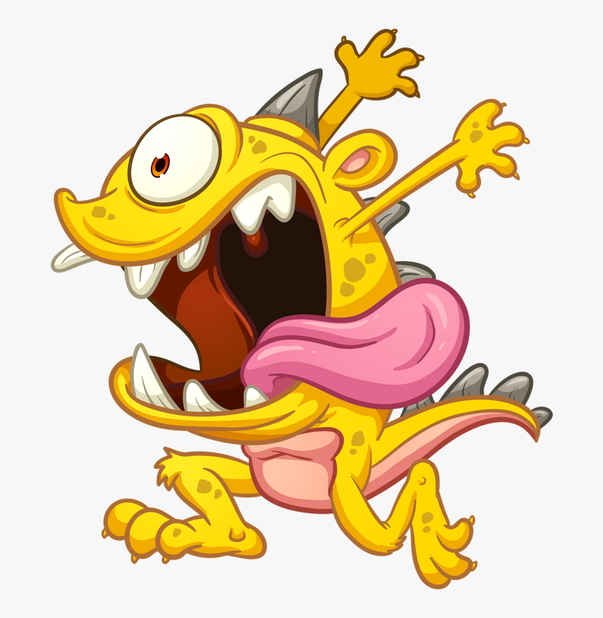 Cartoon Monster Running, HD Png Download, Free Download