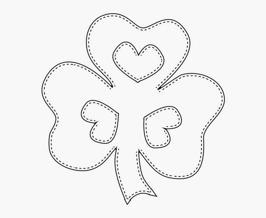 Printable Shamrock Border, HD Png Download, Free Download