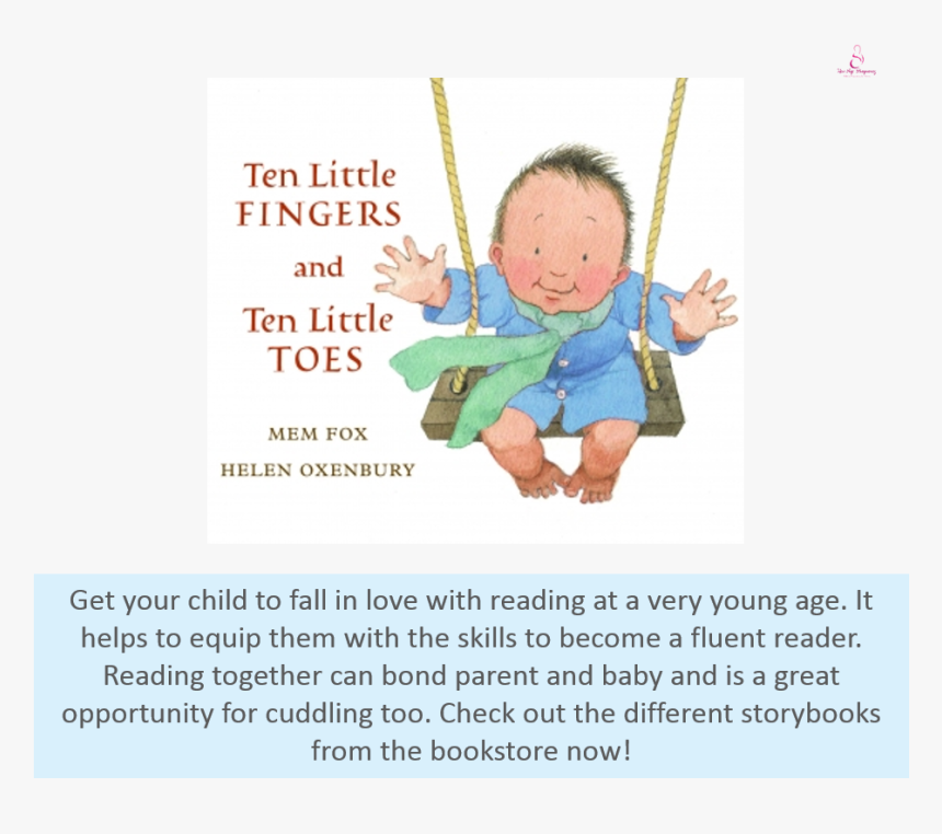 Reading To Your Baby Is Beneficial To Their Development - Ten Little Fingers Mem Fox, HD Png Download, Free Download