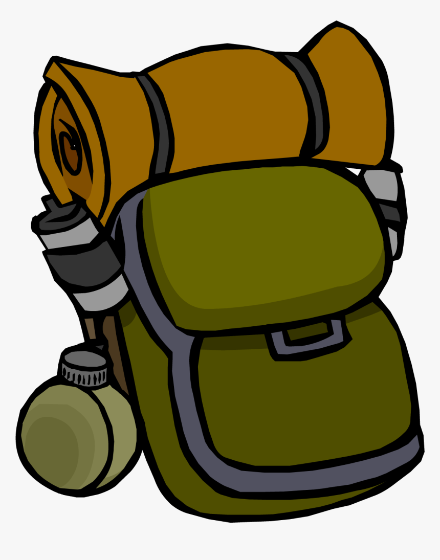 Supply Bag - Camping Backpack Clipart Png, Transparent Png, Free Download