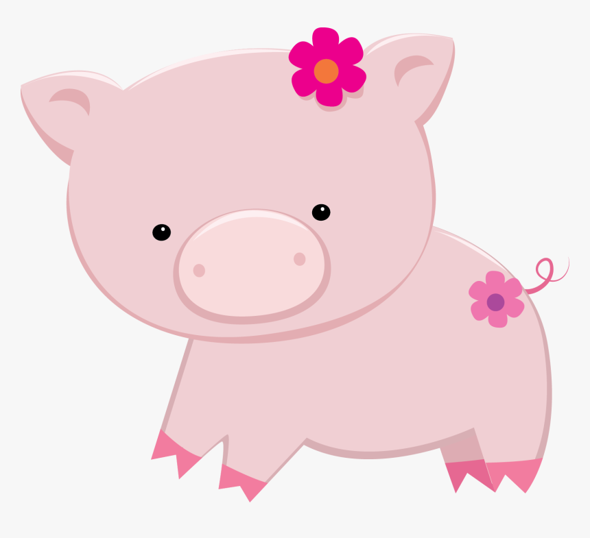 Cute Piggy Banks Clipart - Porquinho Fazendinha Rosa Png, Transparent Png, Free Download