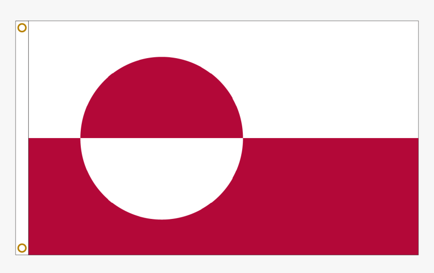 Greenland Flag - Flag Of Green Land, HD Png Download, Free Download