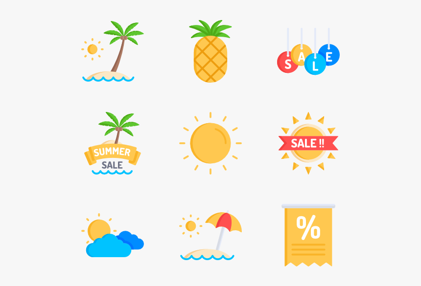 Summer Sales - Free Summer Sale Icons, HD Png Download, Free Download