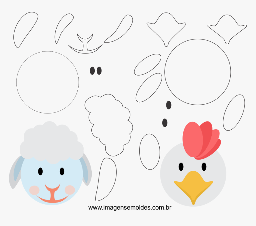 Transparent Fazendinha Png - Fazendinha De Eva Molde, Png Download, Free Download