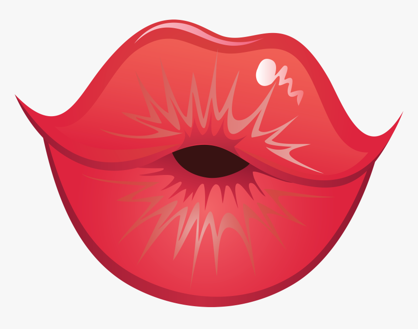 Kiss Lips Png Clipart - Kiss Lips Clipart, Transparent Png, Free Download