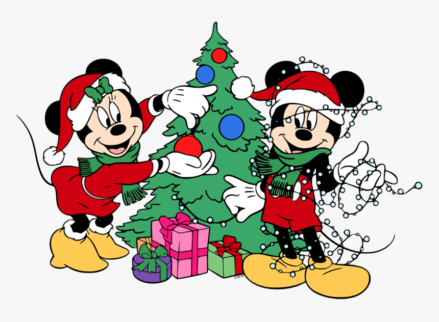 Mickey Mouse Christmas Tree Cartoon, HD Png Download, Free Download