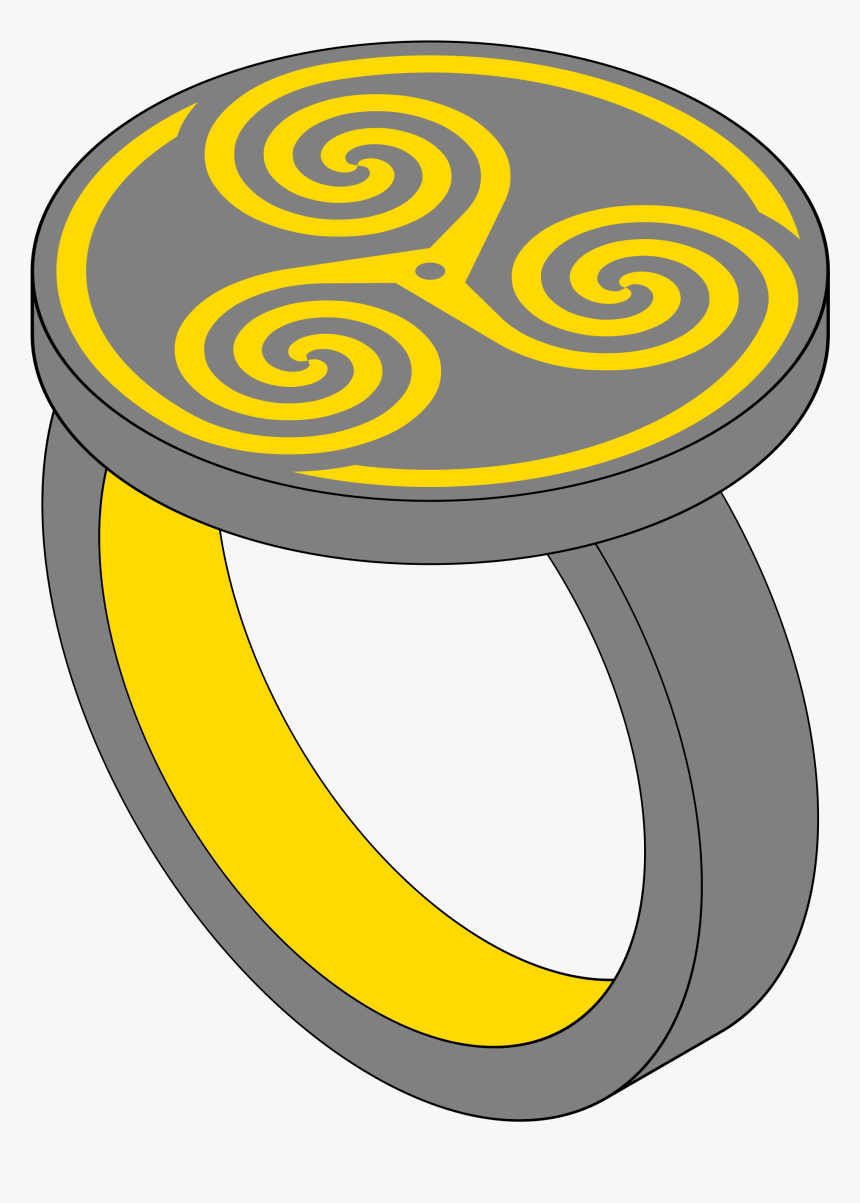 Roissy Triskelion Iron Ring Signet - Ring Der O Bedeutung, HD Png Download, Free Download