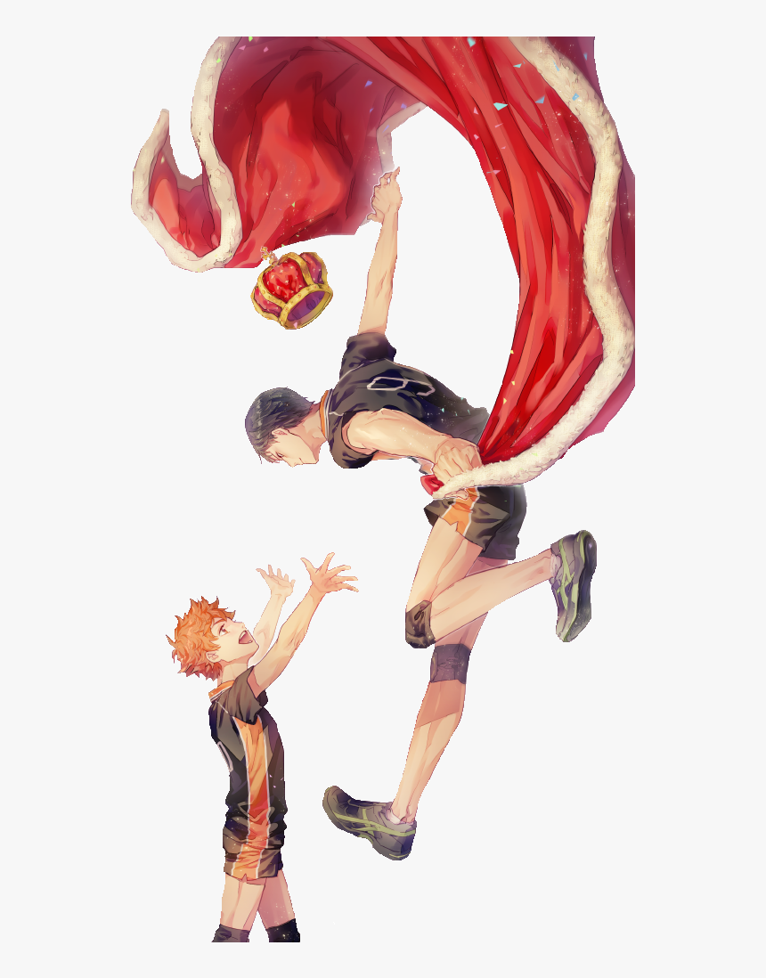 #68 Kageyama Tobio X Hinata Shouyou Haikyuu Rendered - Hinata X Kageyama, HD Png Download, Free Download