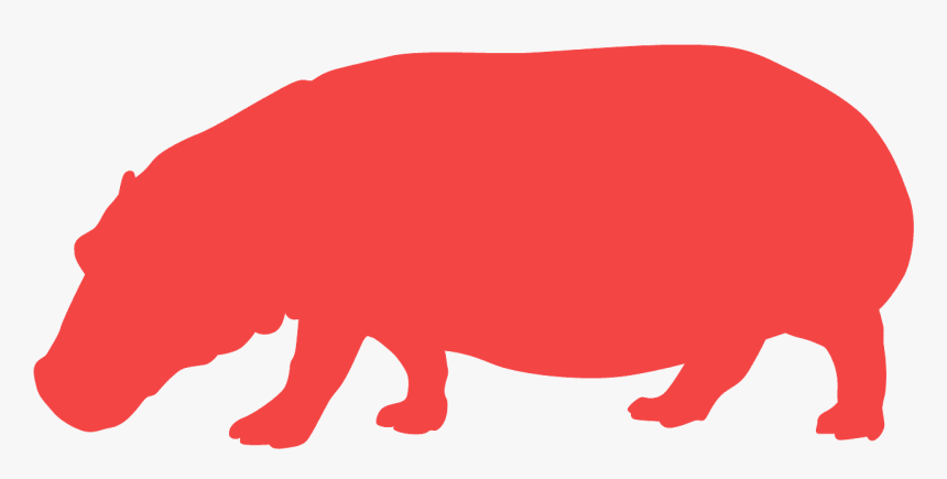 Hippopotame Silhouette, HD Png Download, Free Download