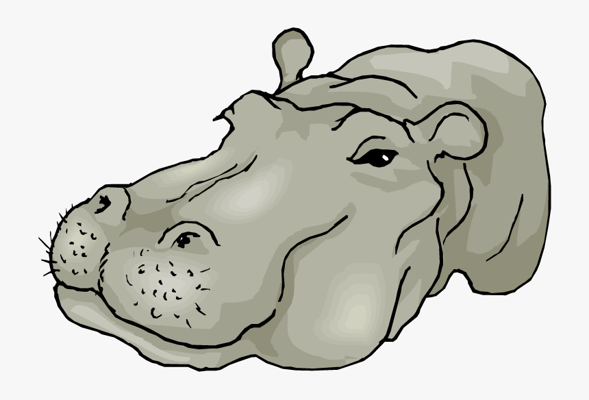 Free Hippo Clipart - Hippo Head Png, Transparent Png, Free Download