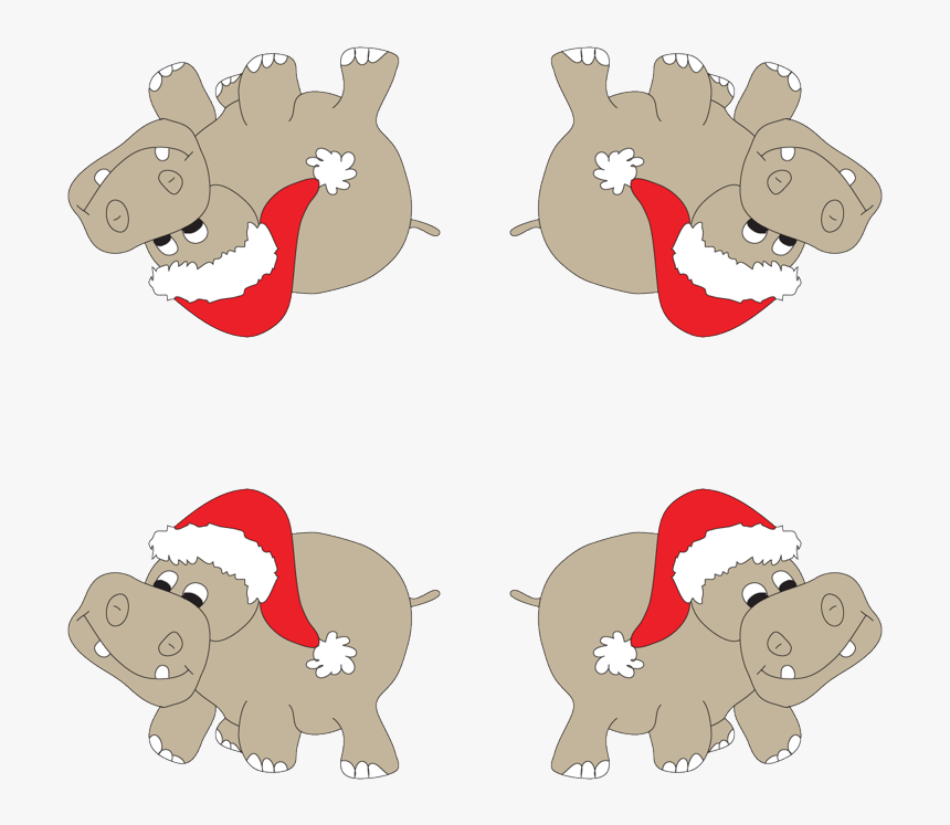 Hippopotamus For Christmas Png , Png Download - Transparent Christmas Hippo Clip Art, Png Download, Free Download