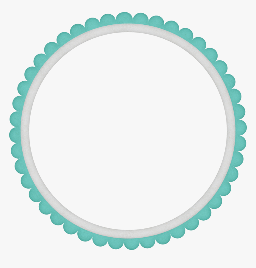 Turquoise Frame Transparent Background Png - Transparent Background Circle Border Png, Png Download, Free Download