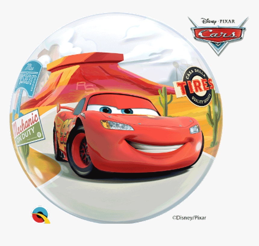 Lighting Mcqueen & Mater - Cars Bubble Balloon, HD Png Download, Free Download