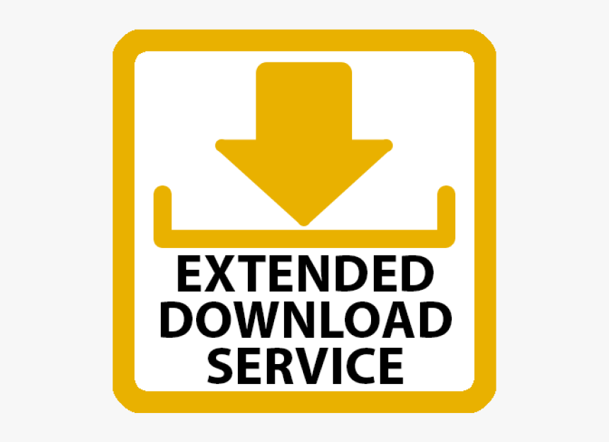Extended Download Service - Sign, HD Png Download, Free Download