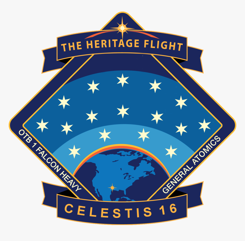 Heritage Flight Mission Logo 250 - Heritage Flight Celestis 16 Patch, HD Png Download, Free Download