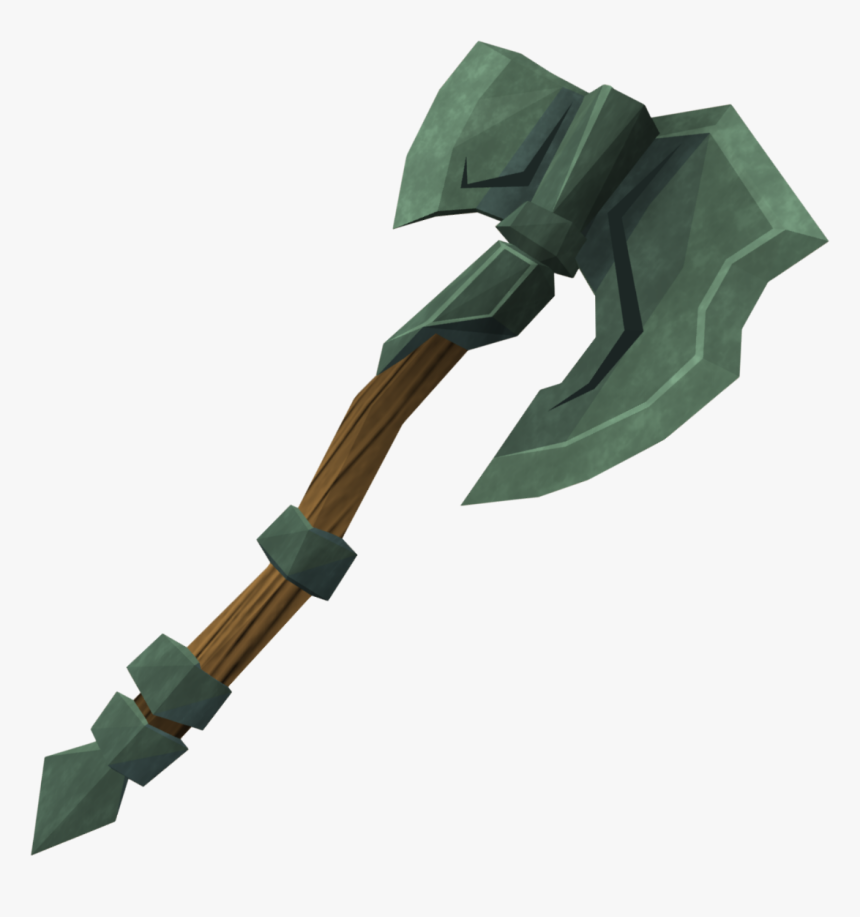 The Runescape Wiki - Adamant Battleaxe, HD Png Download, Free Download