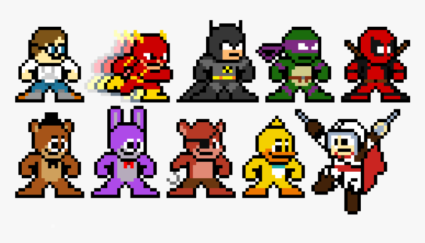 8 Bit Cartoon Characters, HD Png Download, Free Download