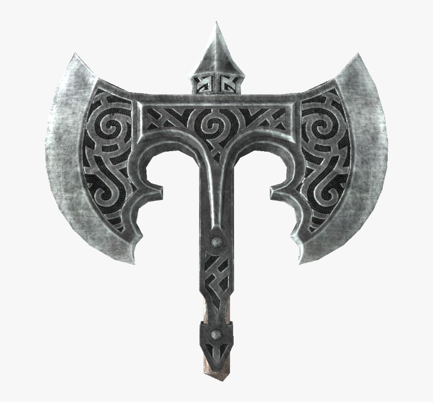 Brokensteelbattleaxehead - Skyrim Battle Axe War Axe, HD Png Download, Free Download