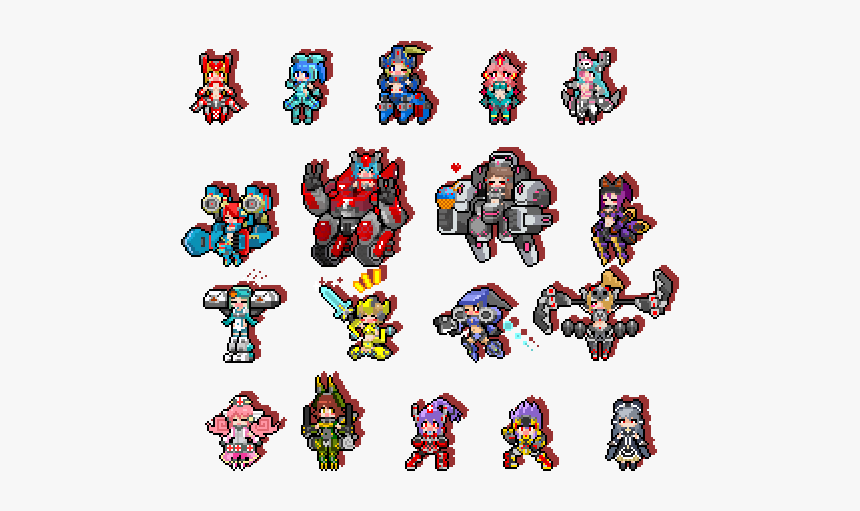 Anime 16 Bit Sprites, HD Png Download, Free Download