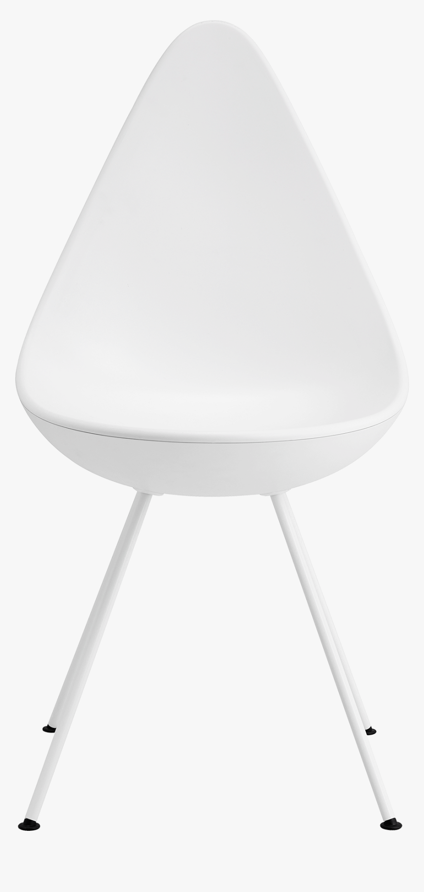The Drop Chair Arne Jacobsen White Lacquered Base - Chair, HD Png Download, Free Download