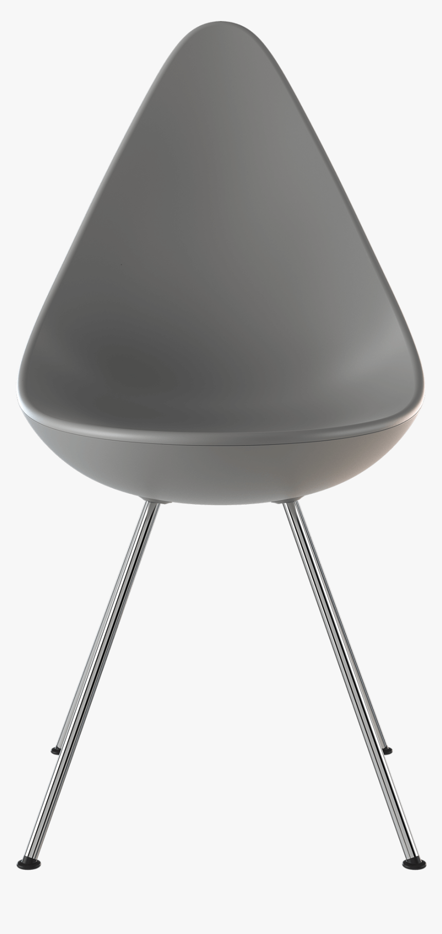 The Drop Chair By Arne Jacobsen In The Color Nine Grey - Fritz Hansen Drop Chair Grey, HD Png Download, Free Download