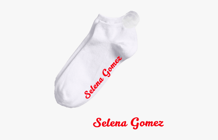 Selena Gomez Script Ankle Socks - Fetish Selena Gomez Merch, HD Png Download, Free Download