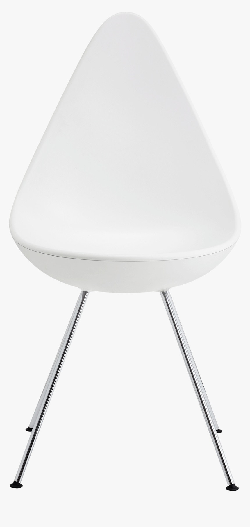 The Drop Chair Arne Jacobsen White Monochrome Base - Chair, HD Png Download, Free Download