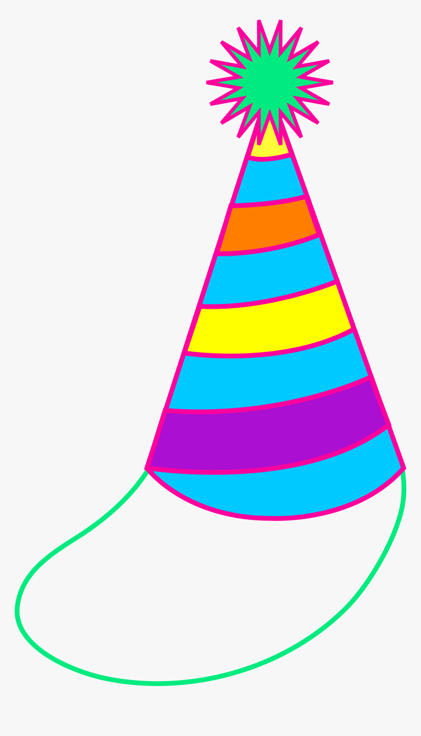 Birthday Hat Vector - Birthday Party Hat Cartoon, HD Png Download, Free Download