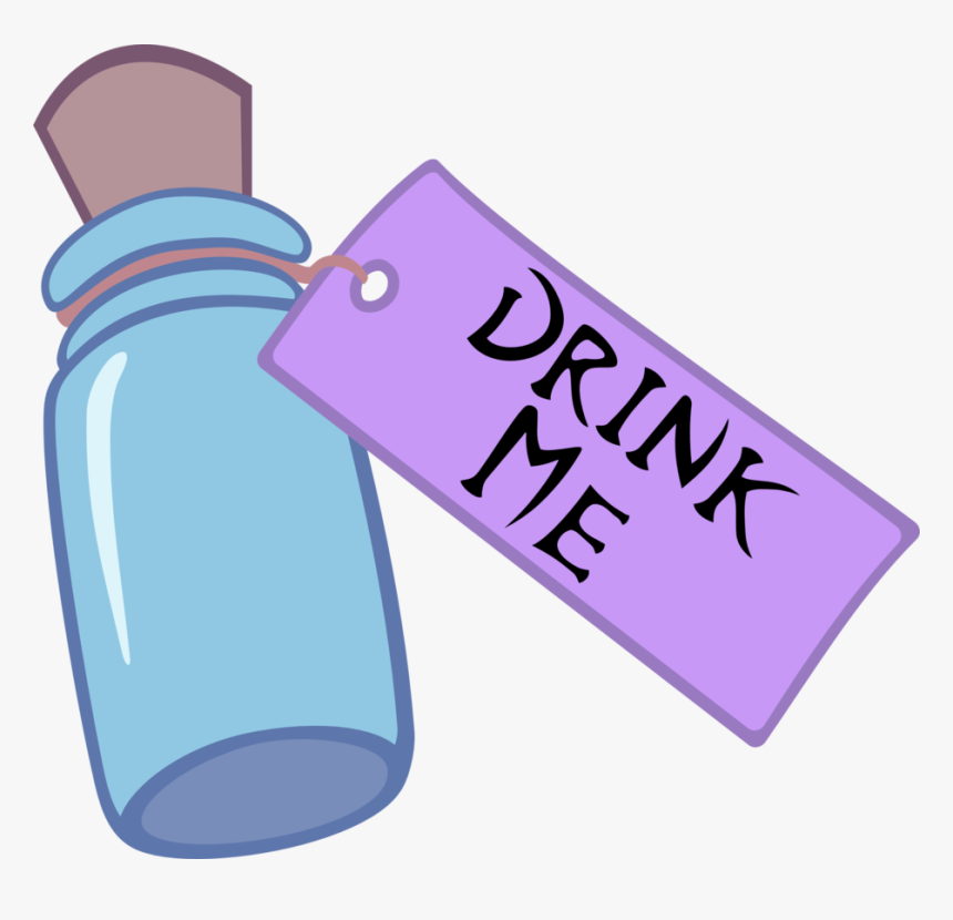 Alice"s Vectored Cutie Mark By The Smiling Pony - Alice In Wonderland Drink Me Bottle Disney, HD Png Download, Free Download
