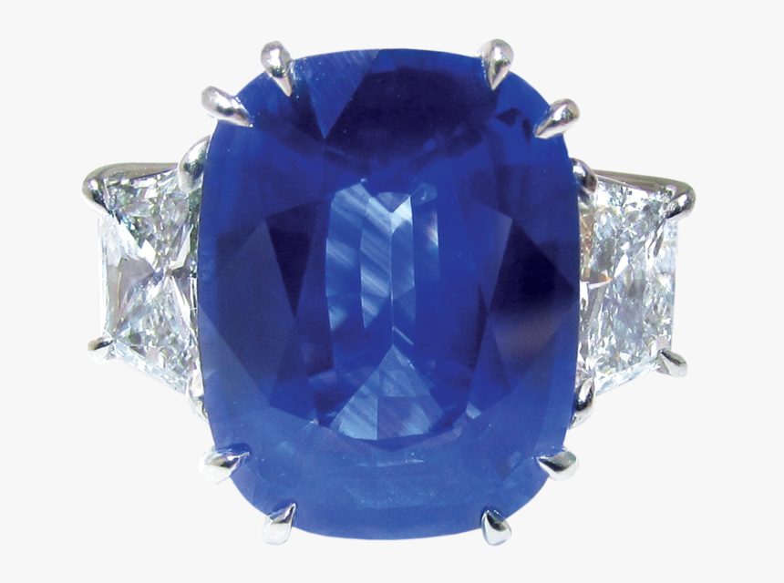 Big Blue Sapphire Ring - Engagement Ring, HD Png Download, Free Download