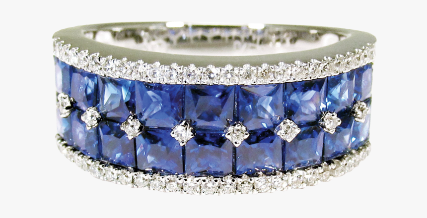 Sapphire Band Ring - Engagement Ring, HD Png Download, Free Download