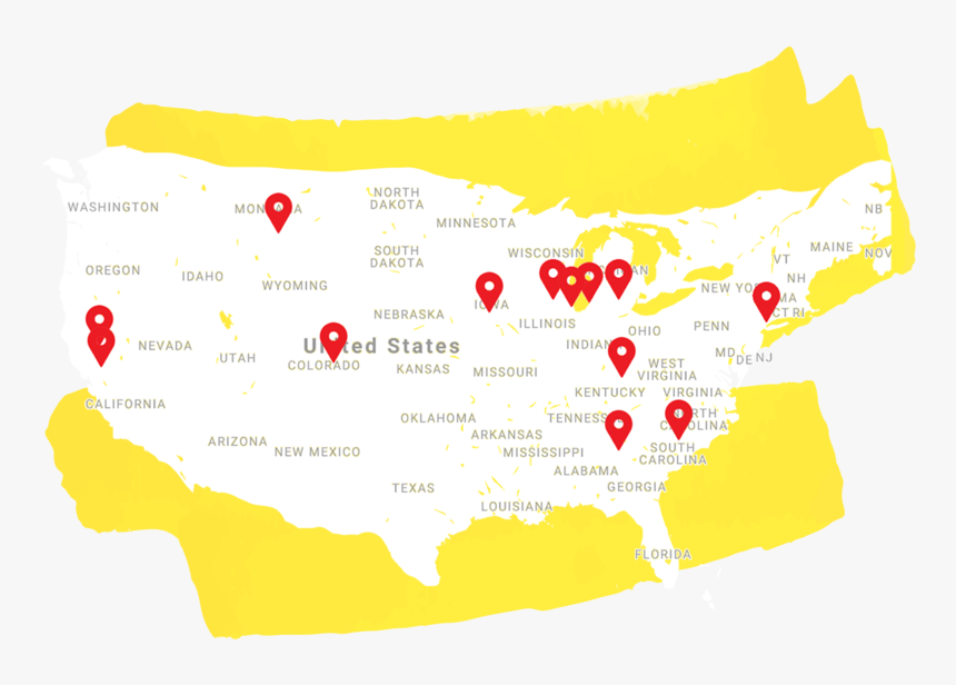 Map Image Yellow Splatter - Graphic Design, HD Png Download, Free Download